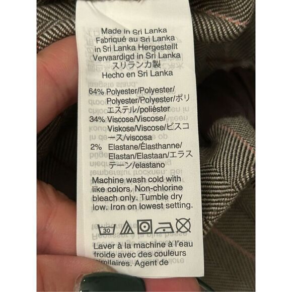 Madewell Paperbag Waist Plaid Ankle Pants 2 EUC - Picture 9 of 9